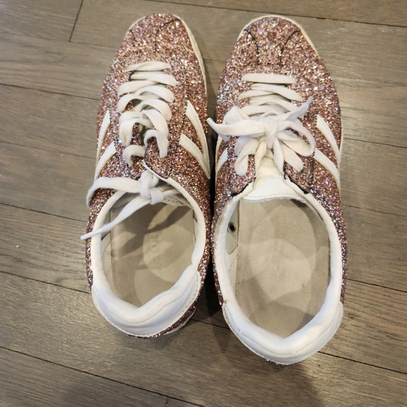 Tretorn Pink Glitter Sneakers Sz 9 - Picture 2 of 5